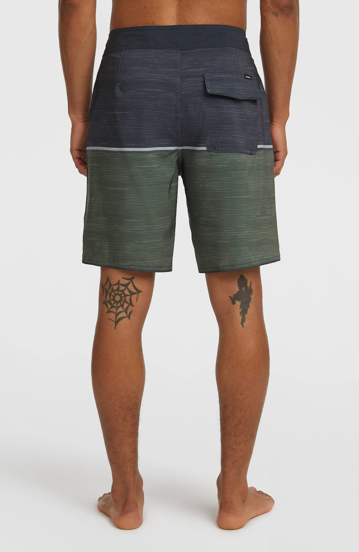 Hyperfreak Mysto Block 19'' boardshort | Dark Olive Mysto Block