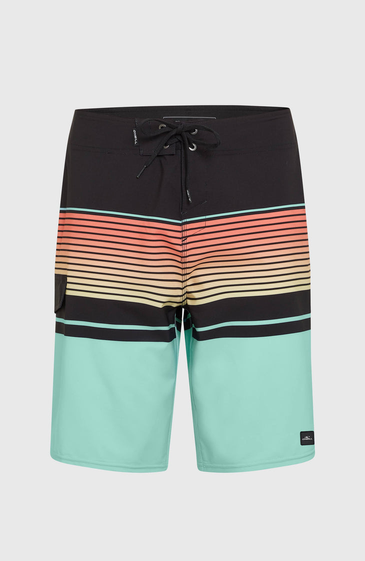 Lennox Stripe 21" boardshort | Canal Blue Lennox Stripe