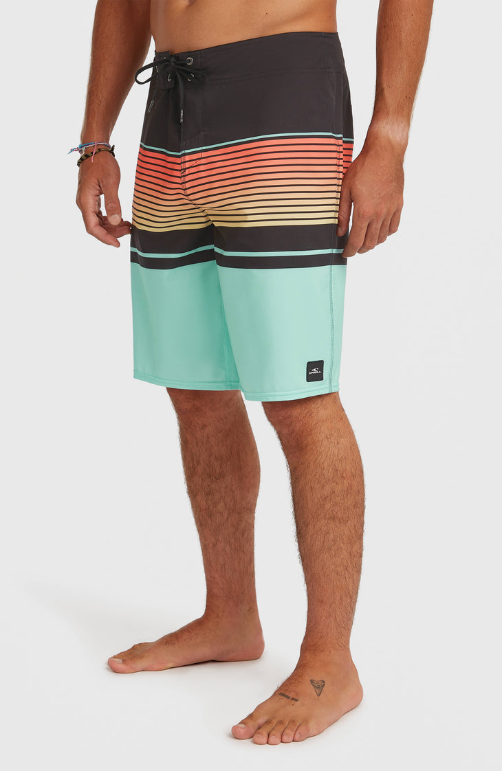 Lennox Stripe 21" boardshort | Canal Blue Lennox Stripe