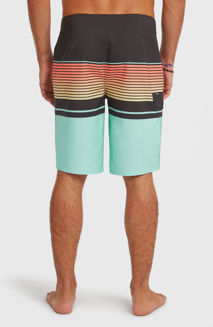 Lennox Stripe 21" boardshort | Canal Blue Lennox Stripe