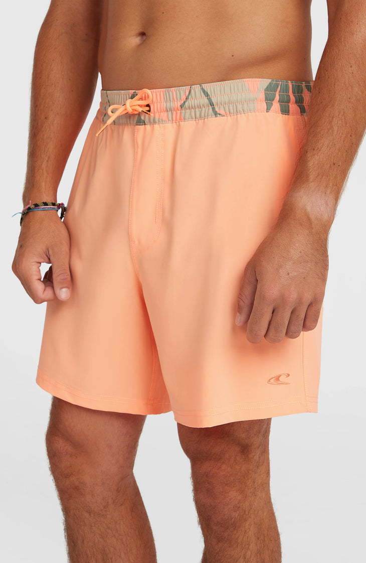 Pocket Print 16'' zwembroek | Funky Peach