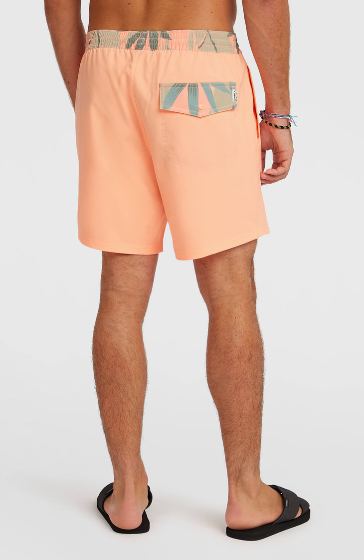 Pocket Print 16'' zwembroek | Funky Peach