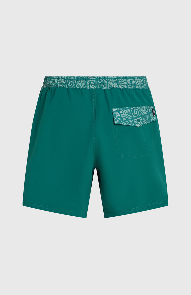 Pocket Print 16'' zwembroek | Botanical Heat