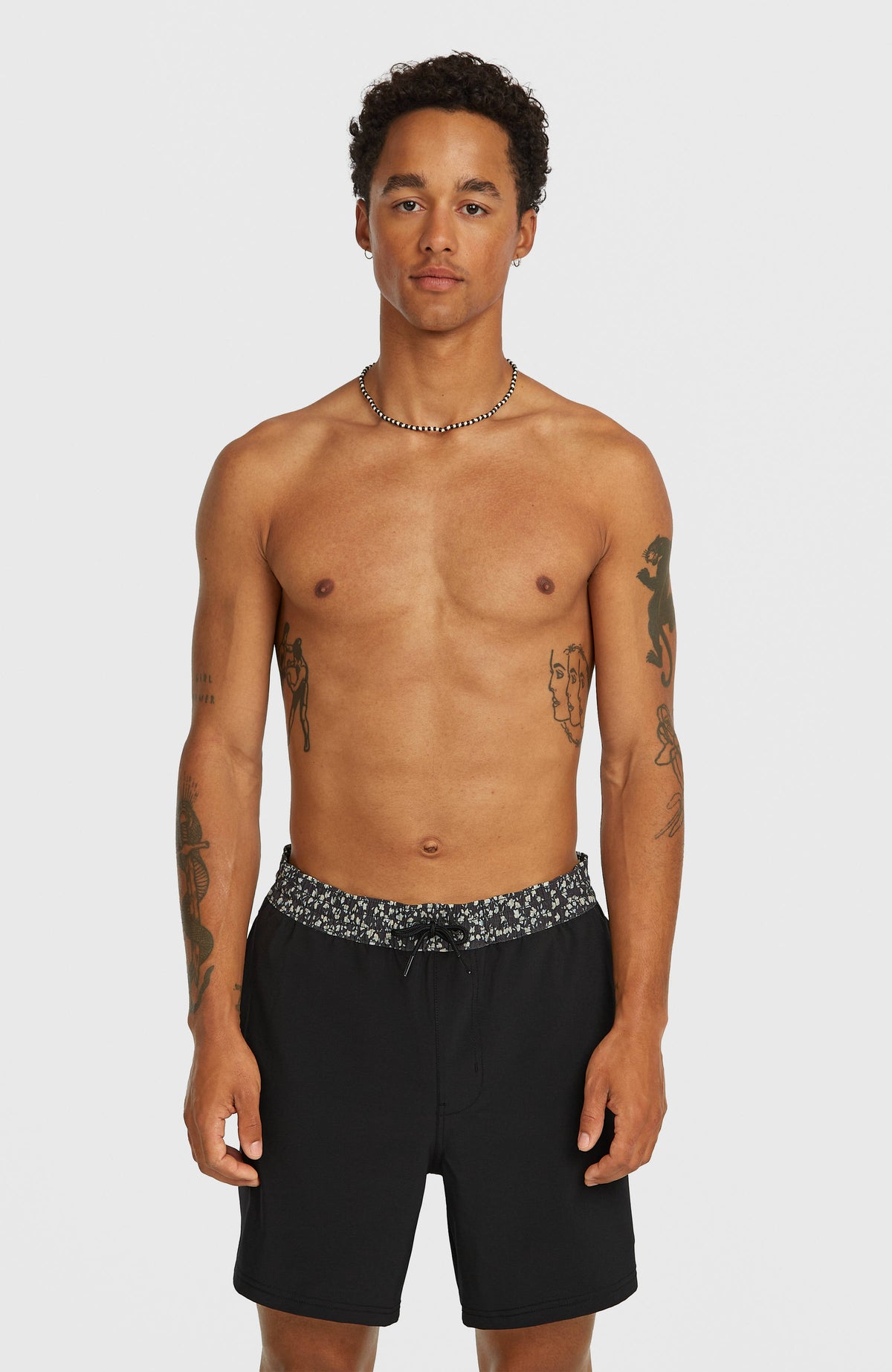 Pocket Print 16'' zwembroek | Black Out