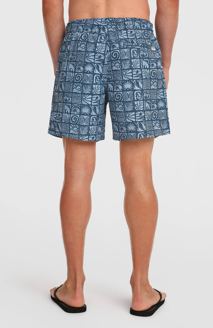 O'Neill Print 16'' zwembroek | Dark Blue Bricks