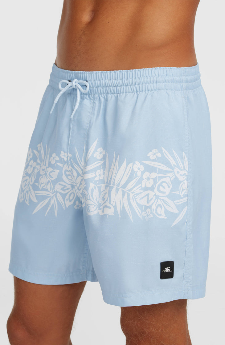 O'Neill Uni Flower 16'' zwembroek | Light Blue Tropical Stripe