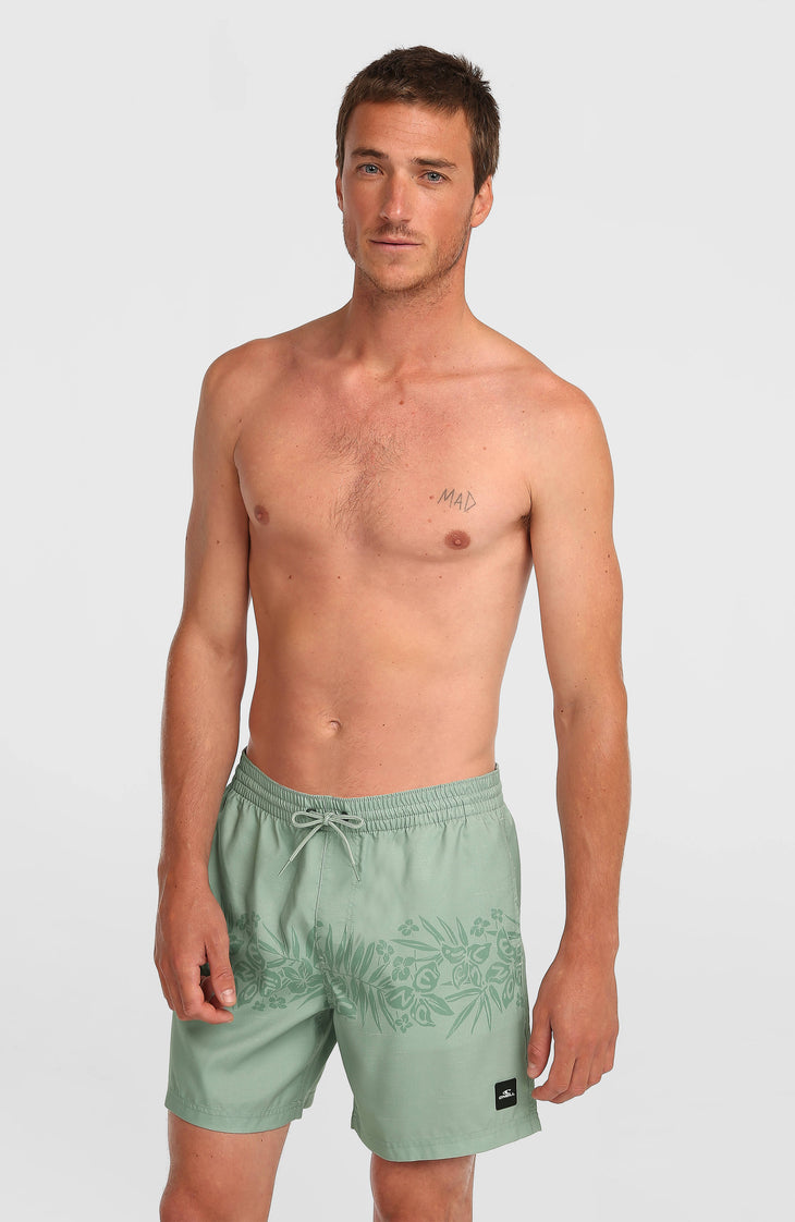 O'Neill Uni Flower 16'' zwembroek | Green Tropical Stripe