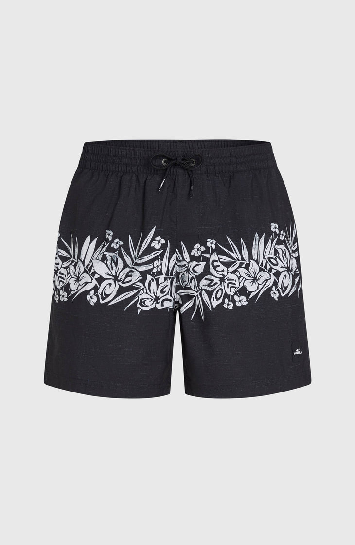 O'Neill Uni Flower 16'' zwembroek | Black Tropical Stripe