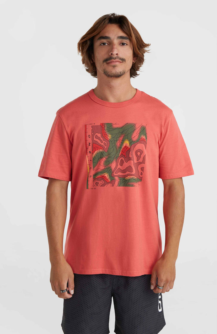 O'Neill TRVLR Series Pacific Polygiene T-shirt | Red Orcher