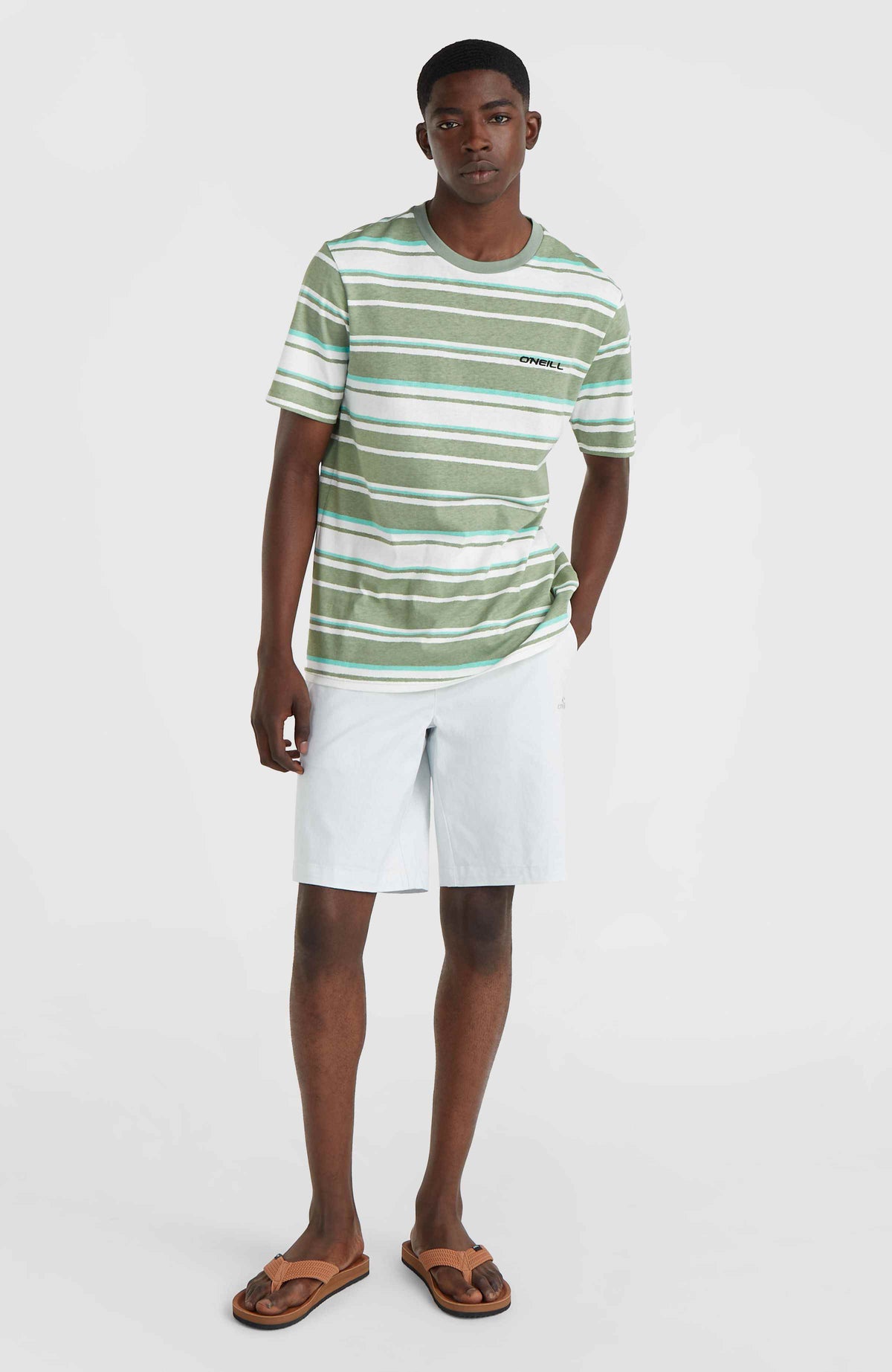 Mix and Match Stripe T-shirt | Green Bold Stripes