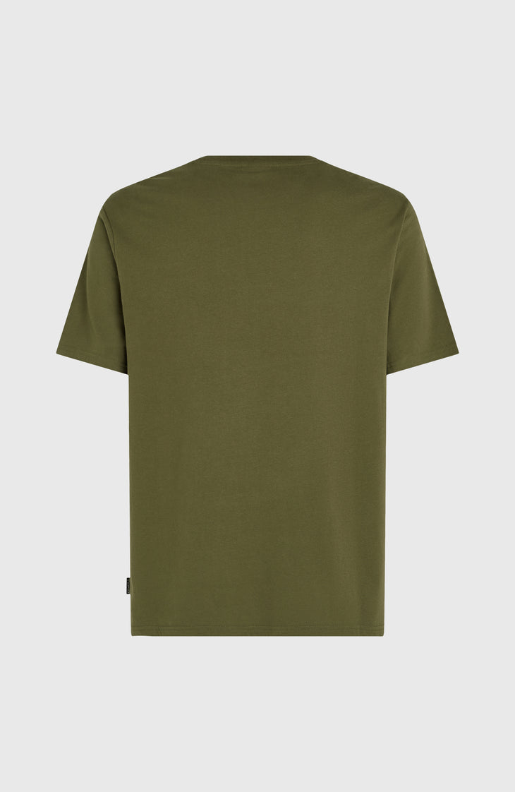 Ikat Stripe T-shirt | Forest Night