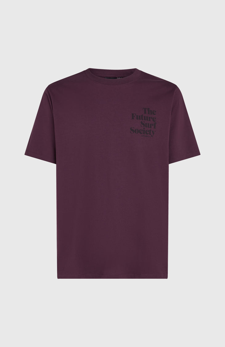 Future Surf Society T-shirt | Aubergine