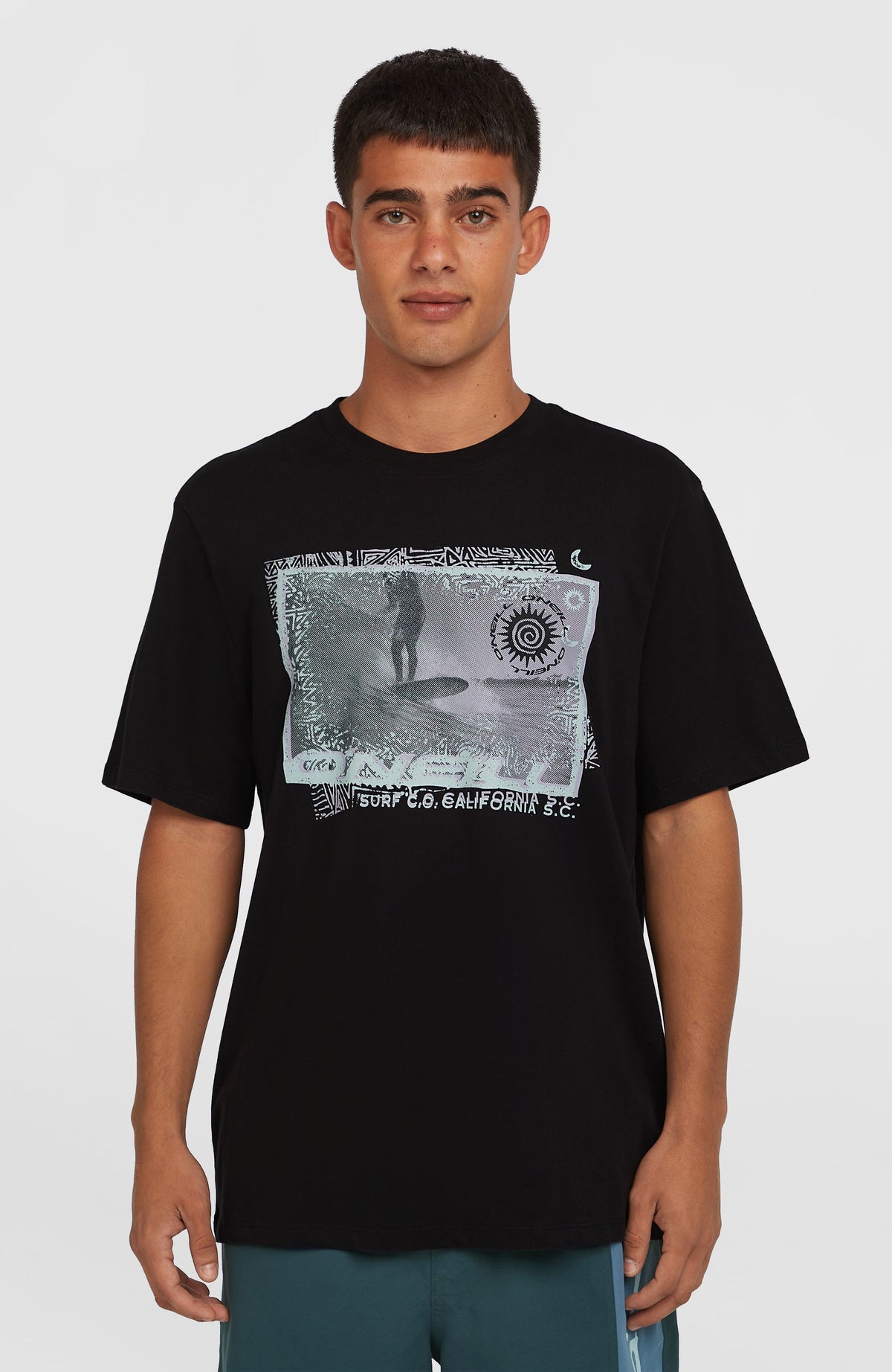Photo Print T-shirt | Black Out