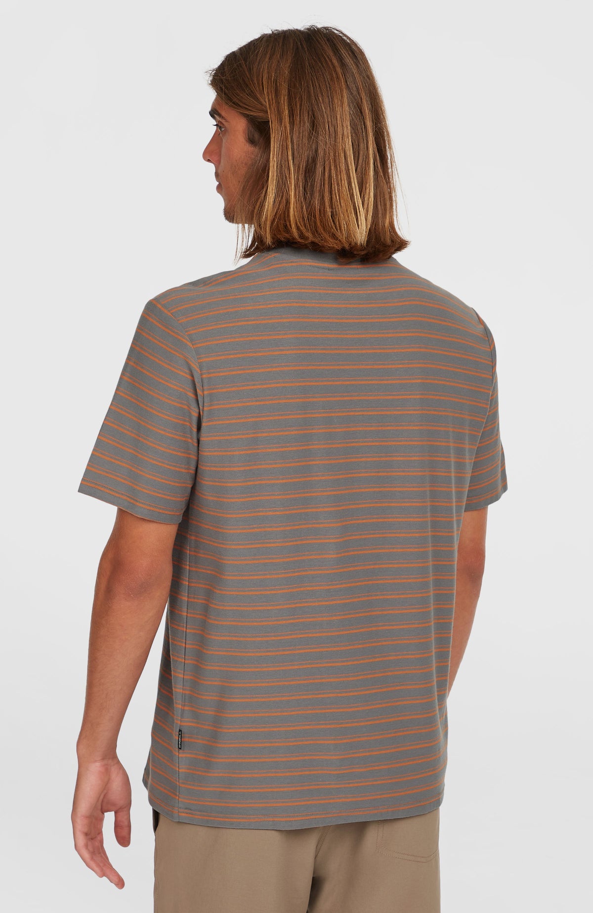 Yarn Stripe T-shirt | Grey Cali Stripe