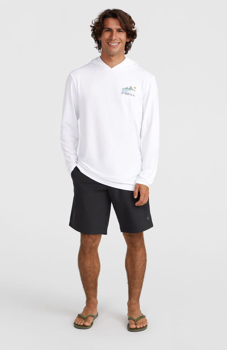 O'Neill TRVLR Series UPF shirt met lange mouwen en capuchon | Snow White