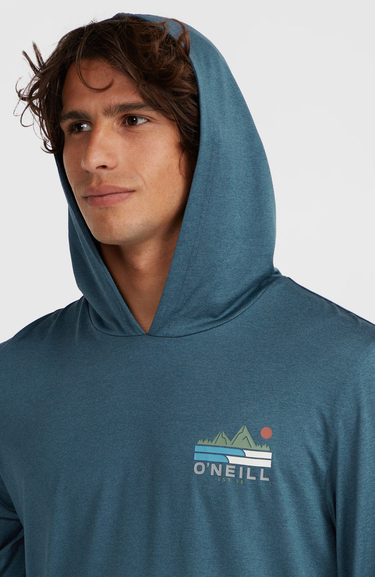 O'Neill TRVLR Series UPF shirt met lange mouwen en capuchon | Midnight Navy
