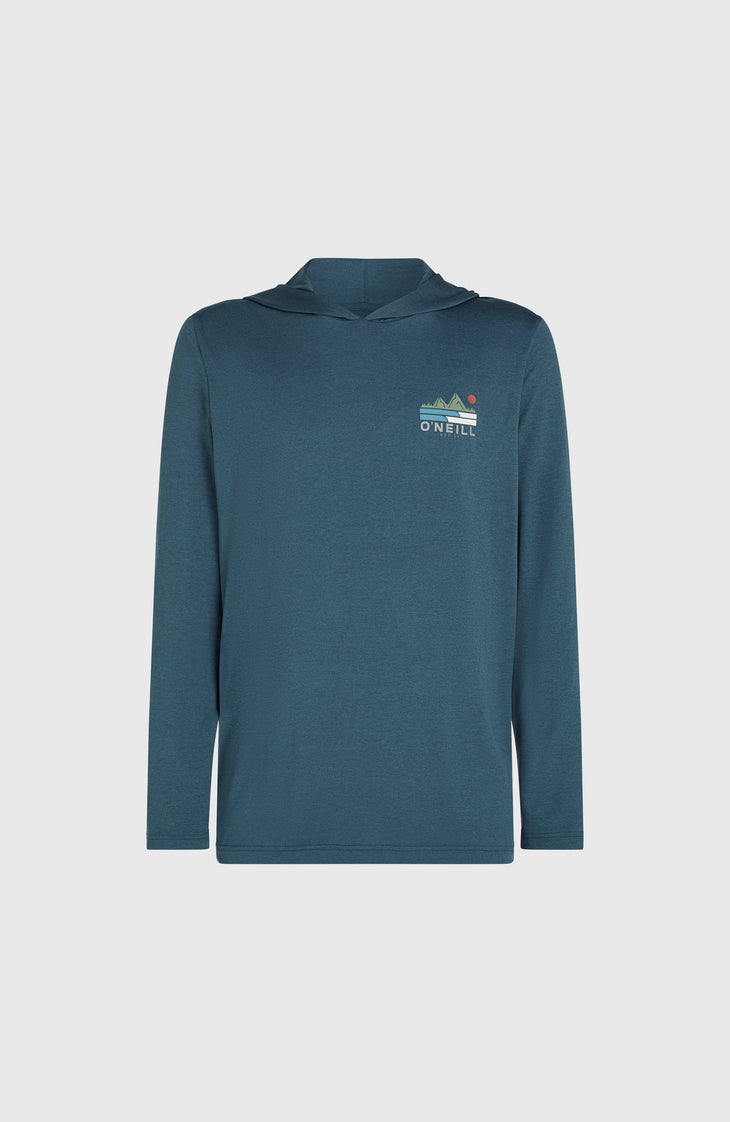 O'Neill TRVLR Series UPF shirt met lange mouwen en capuchon | Midnight Navy