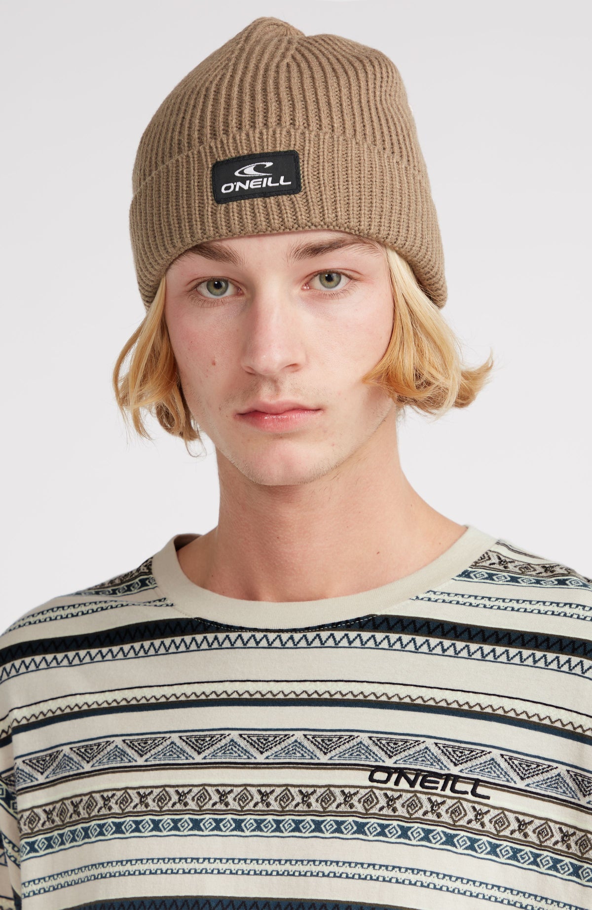 Ikat Jacquard T-shirt | Grey Ikat Stripe