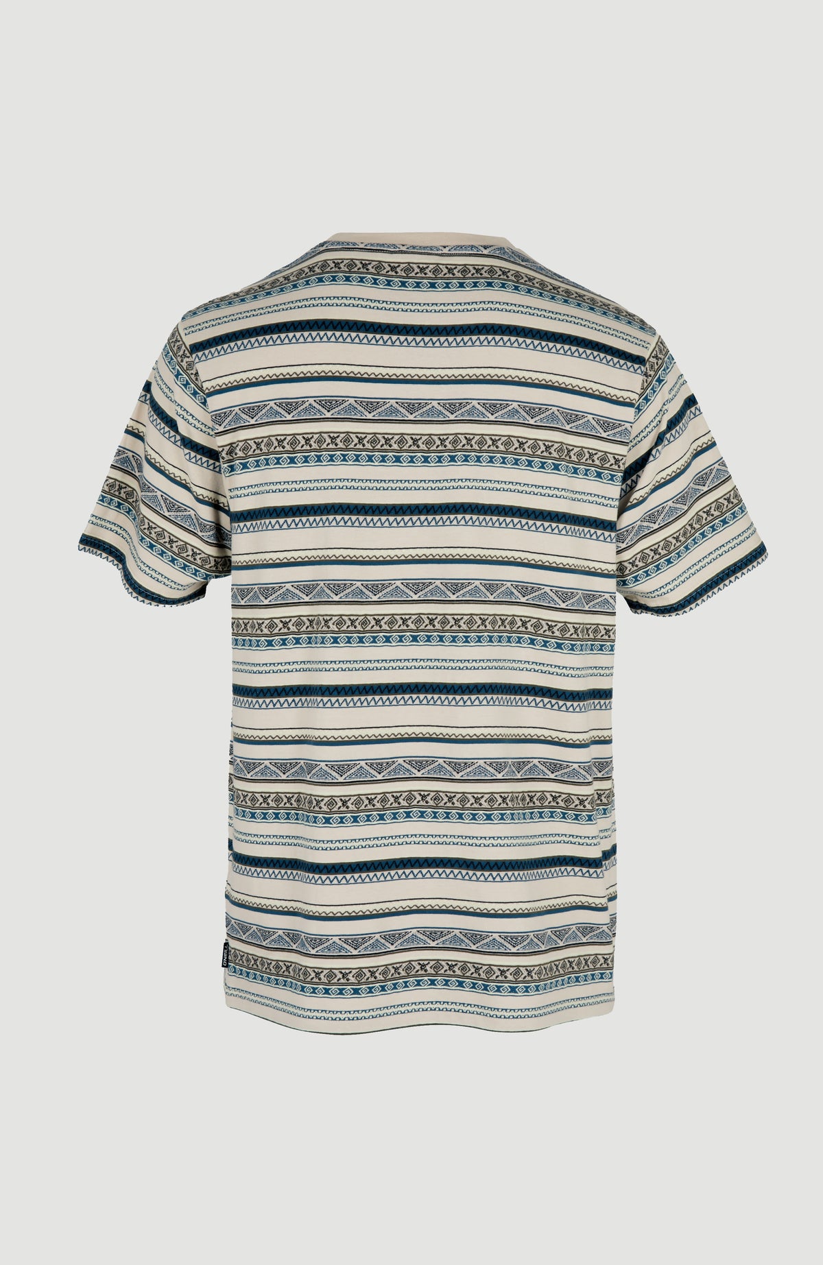 Ikat Jacquard T-shirt | Grey Ikat Stripe