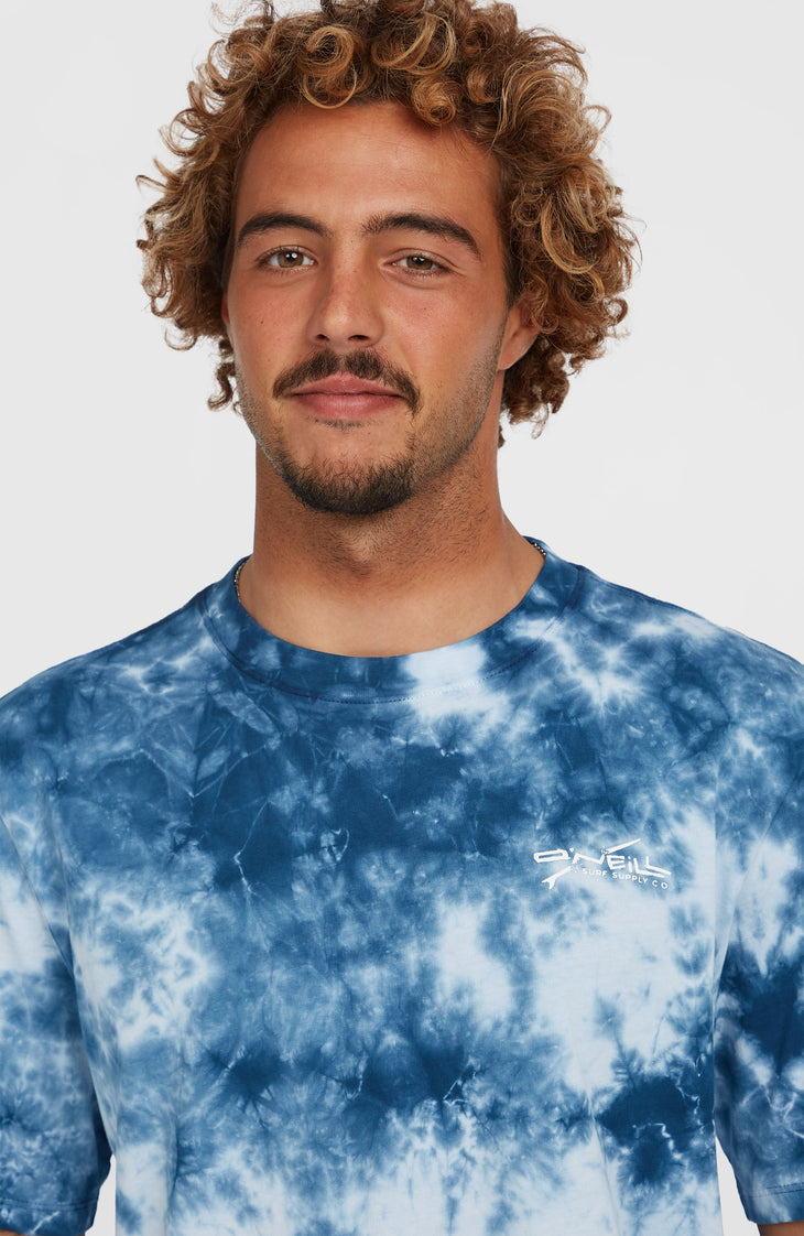 Tie Dye Graphic T-shirt | Blue Tie Dye Print