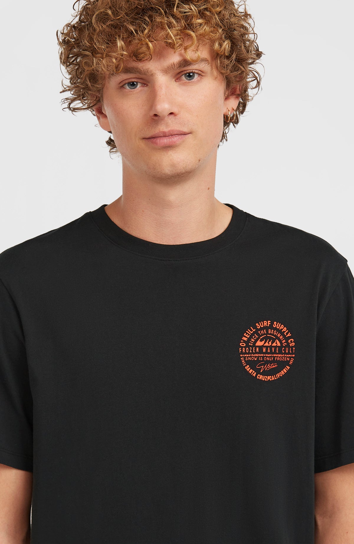 Chest Print T-shirt | Black Out
