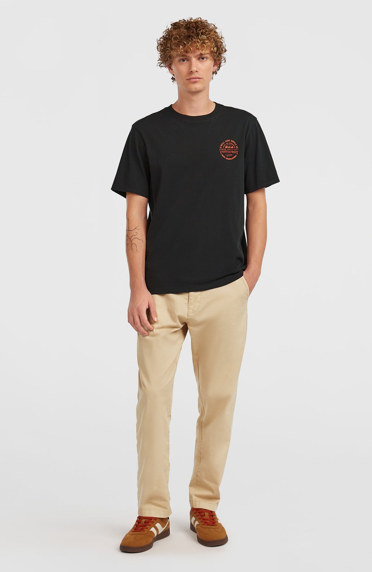 Chest Print T-shirt | Black Out