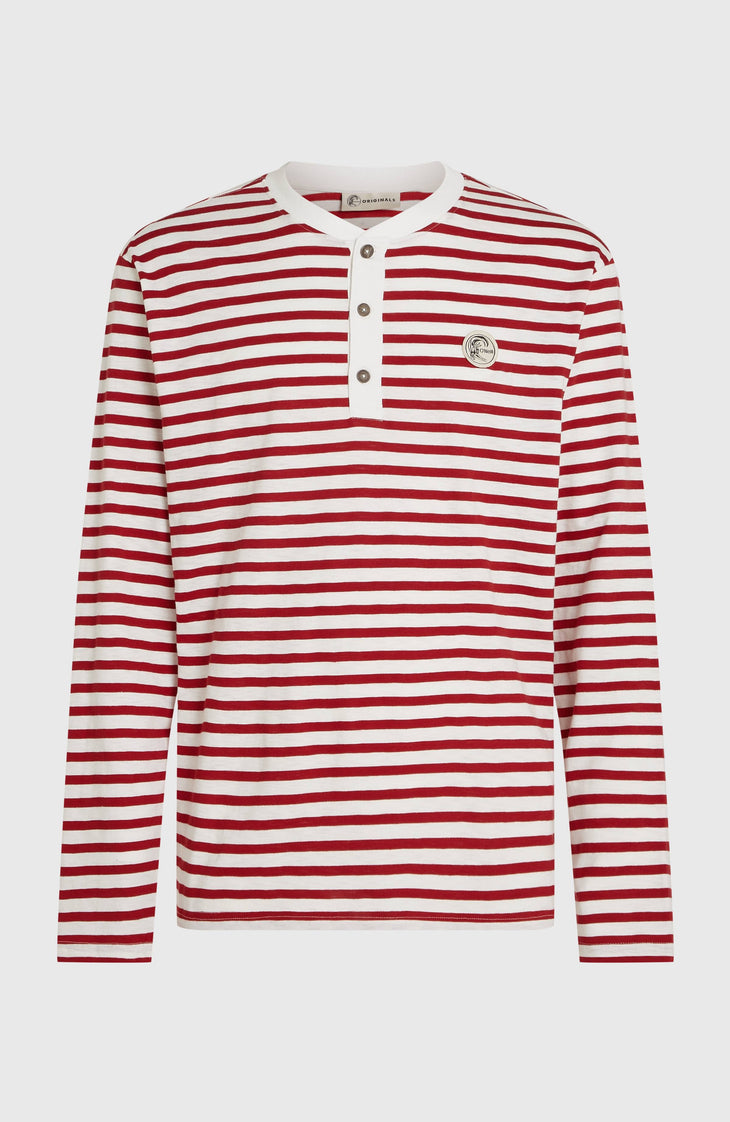 O'Riginals shirt met lange mouwen | White/Red Originals Stripe