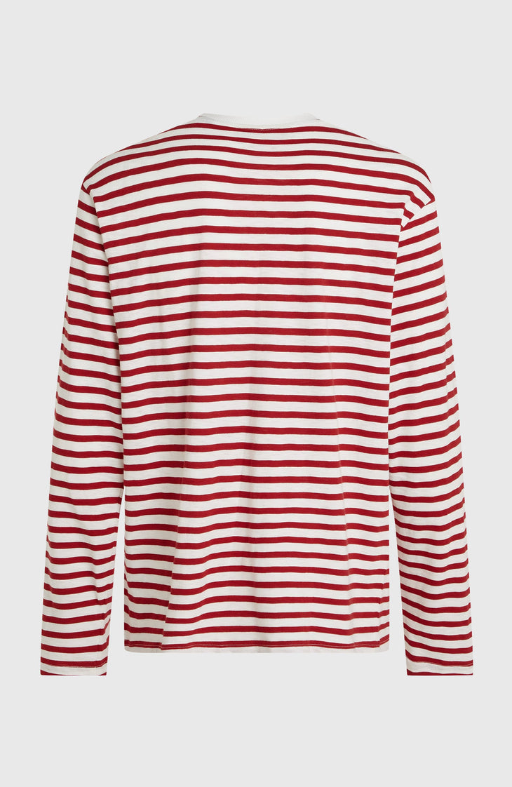 O'Riginals shirt met lange mouwen | White/Red Originals Stripe