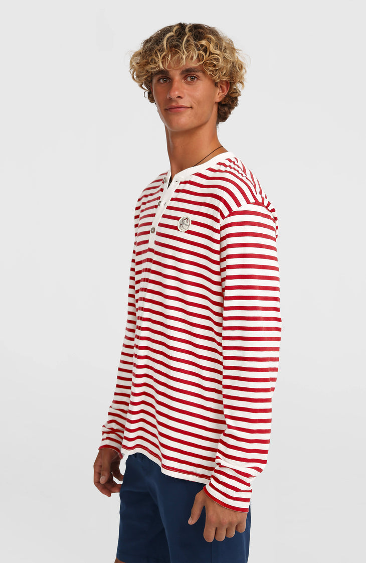 O'Riginals shirt met lange mouwen | White/Red Originals Stripe