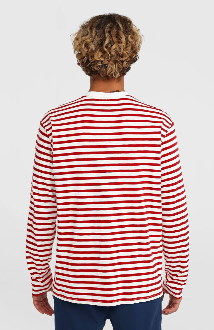 O'Riginals shirt met lange mouwen | White/Red Originals Stripe