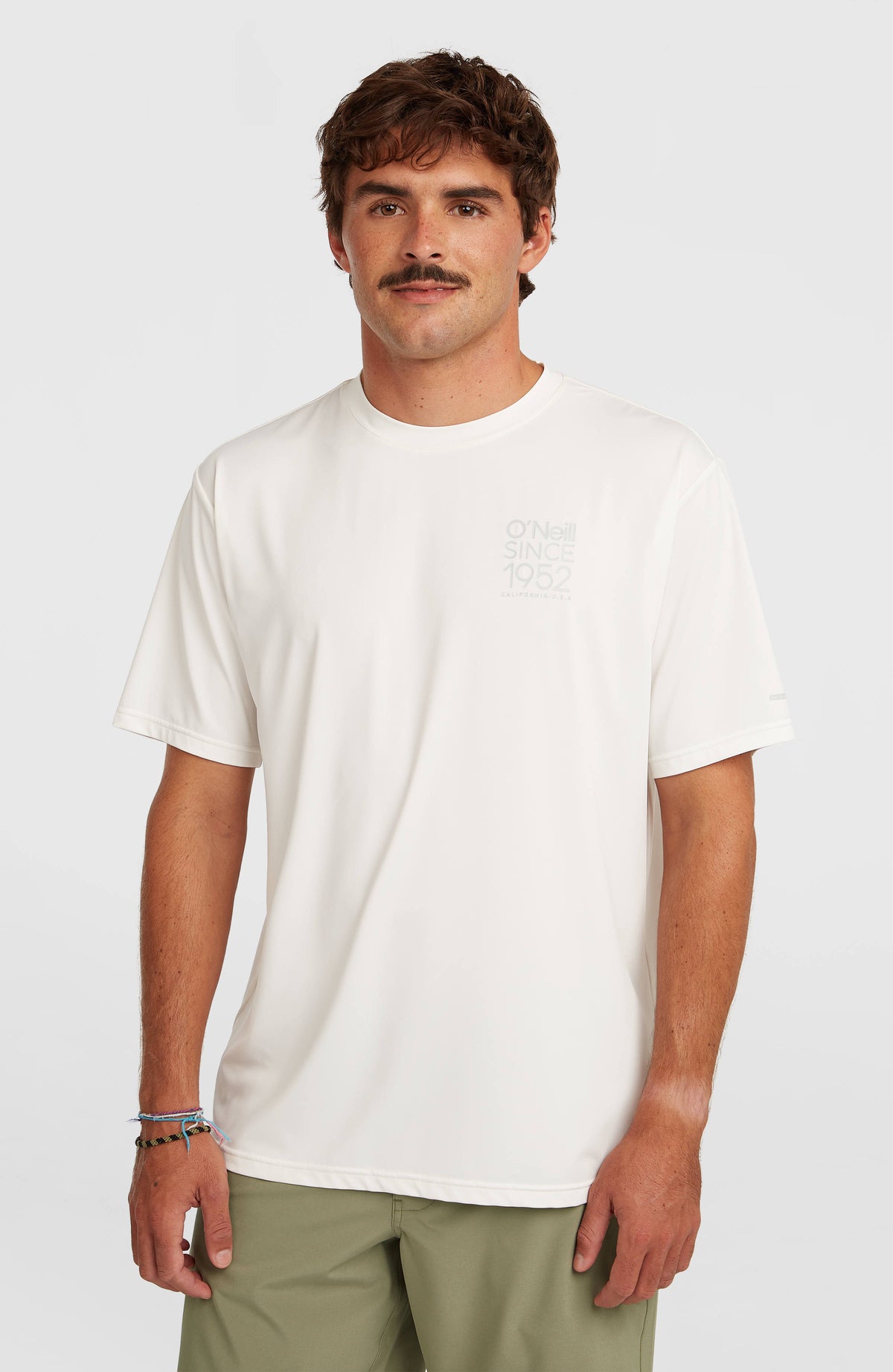 O'Neill Hybrid UPF 50+ Polygiene Back-Print T-shirt | Snow White