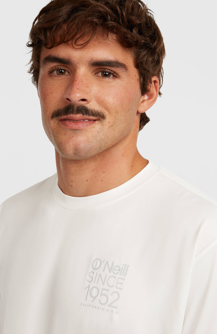 O'Neill Hybrid UPF 50+ Polygiene Back-Print T-shirt | Snow White