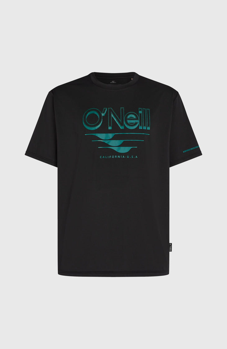 O'Neill Hybrid UPF 50+ Polygiene Graphic T-shirt | Black Out