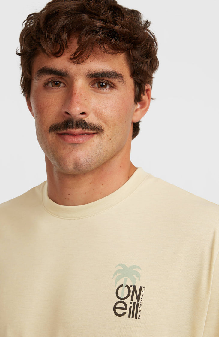 O'Neill Hybrid Polygiene Graphic T-shirt | Cocoa Sand