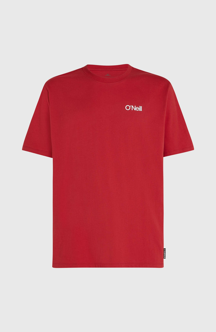 Polygiene Cotton Graphic T-shirt | Midnight Poppy