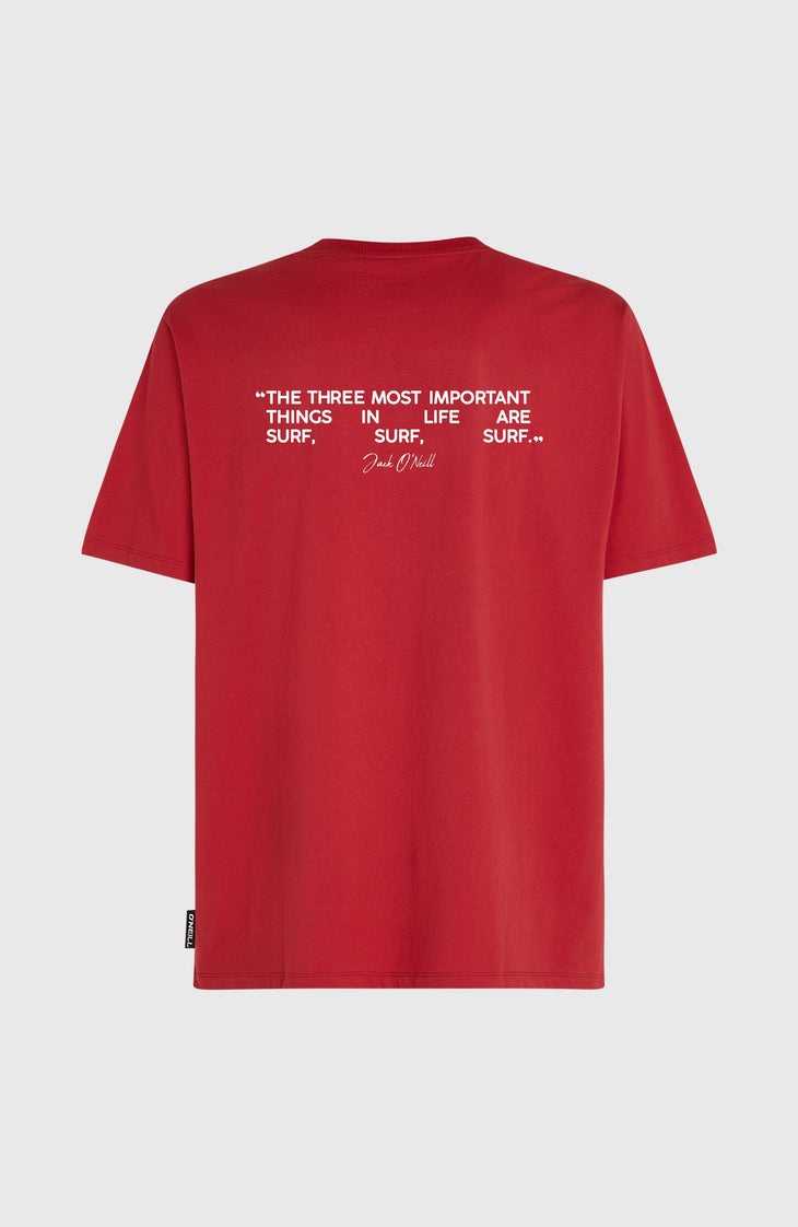 Polygiene Cotton Graphic T-shirt | Midnight Poppy