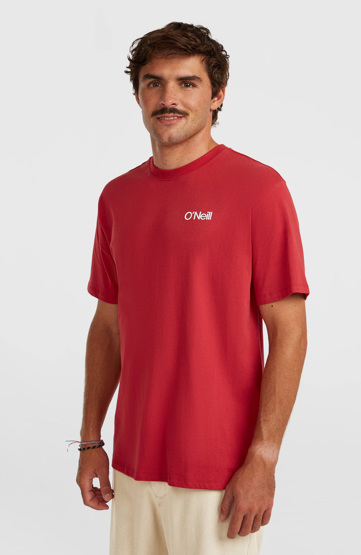 Polygiene Cotton Graphic T-shirt | Midnight Poppy