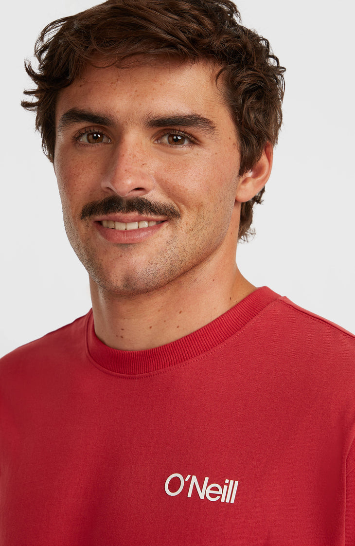 Polygiene Cotton Graphic T-shirt | Midnight Poppy