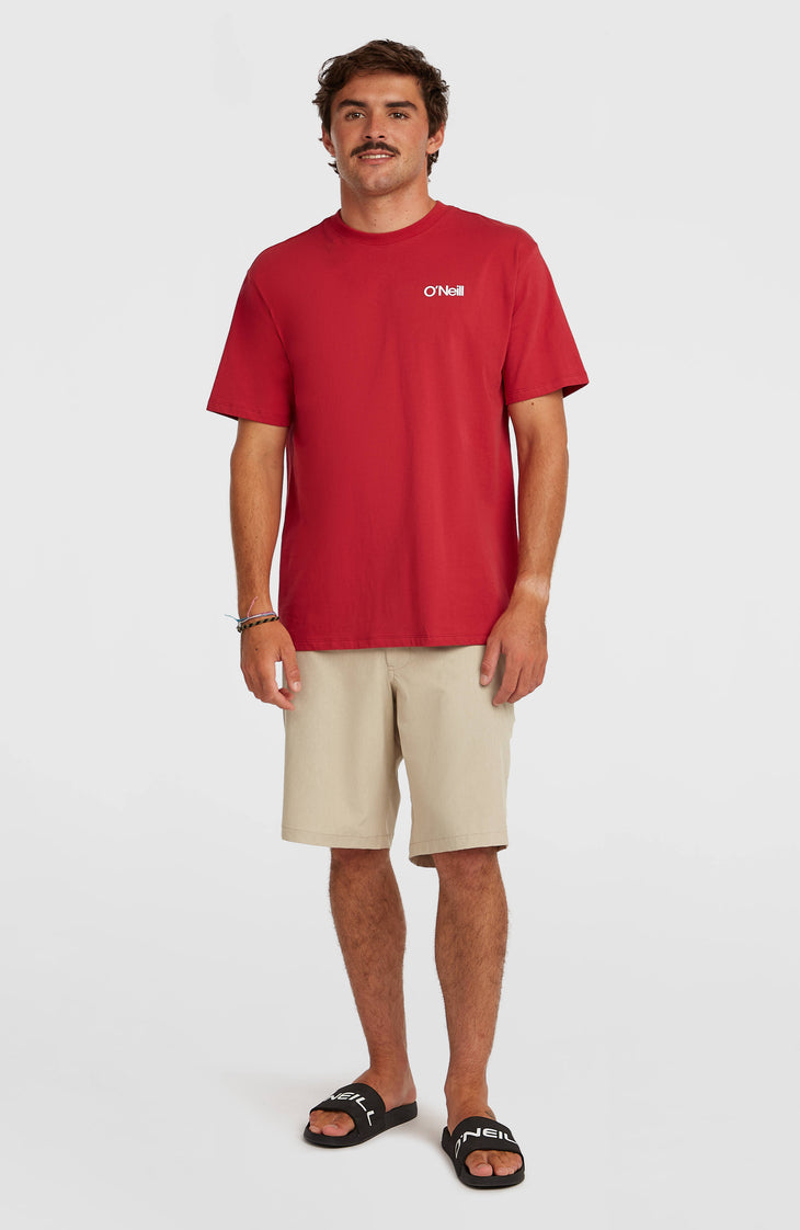 Polygiene Cotton Graphic T-shirt | Midnight Poppy