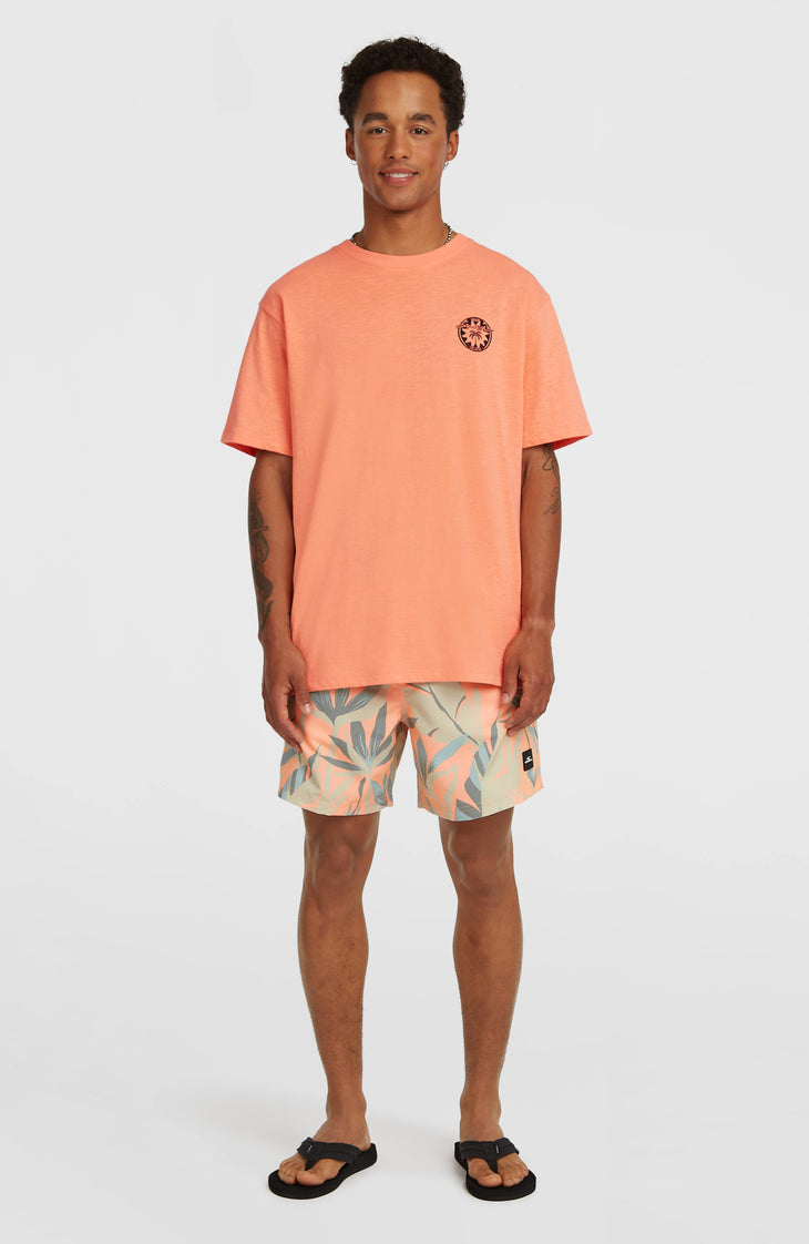 O'Neill Slub Back-Print T-shirt | Funky Peach