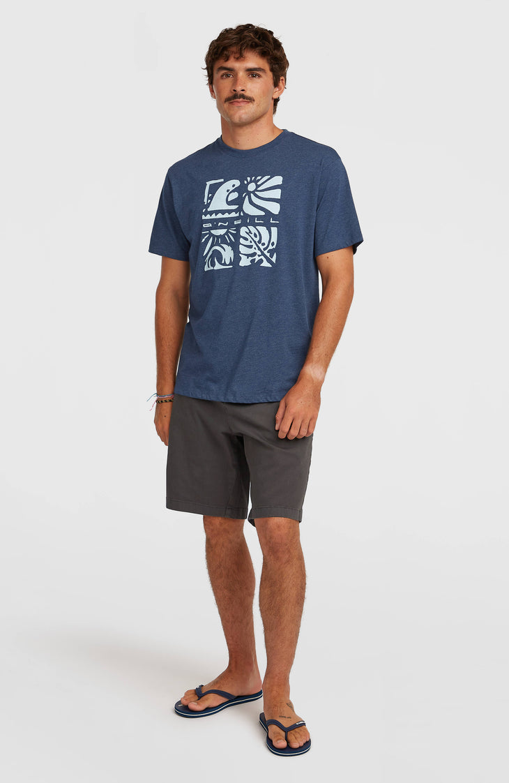 O'Neill Melange Front-Print T-shirt | English Evening