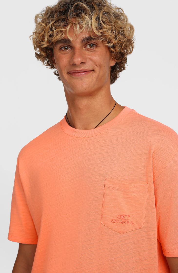 O'Neill Slub Chest Pocket T-shirt | Funky Peach