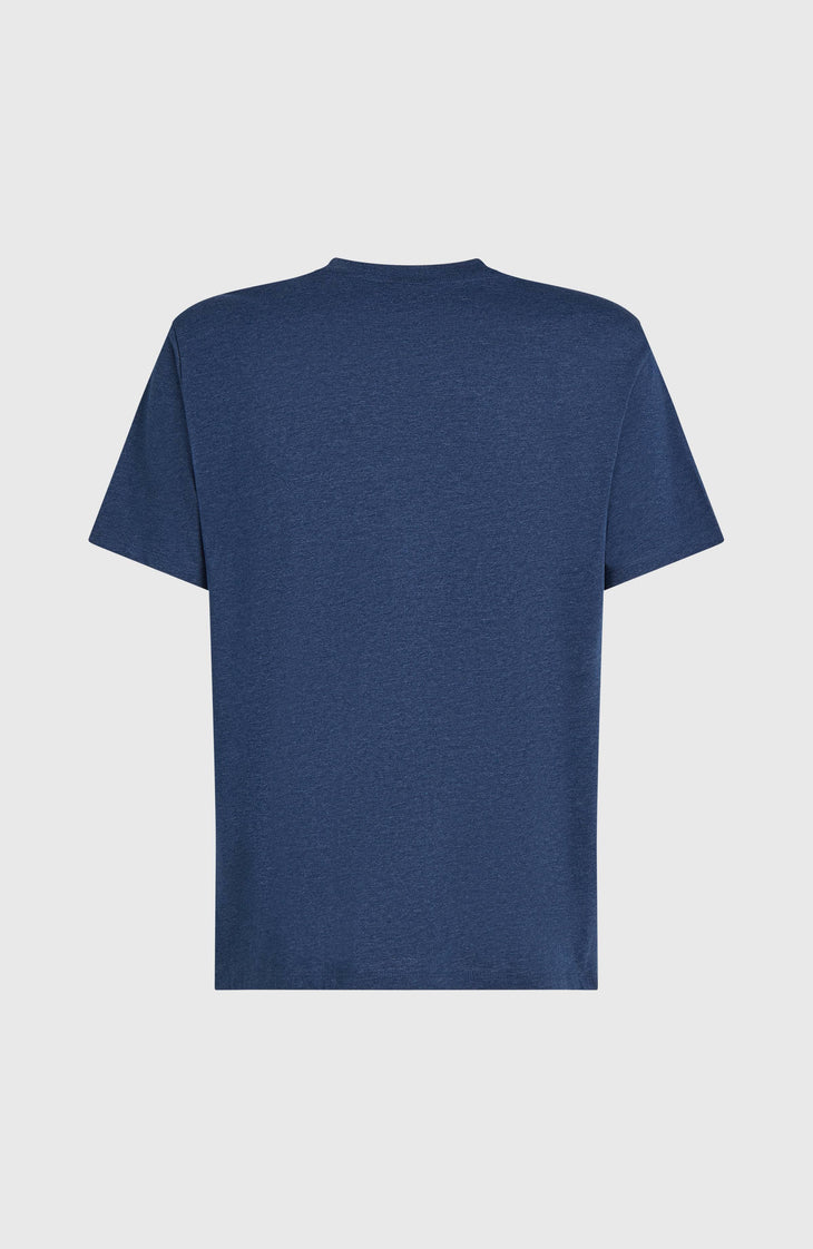 Melange Chest-Print T-shirt | English Evening