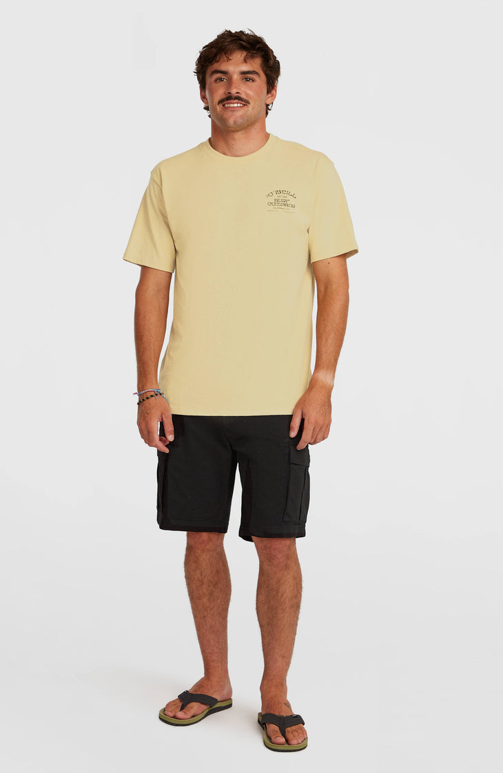 Melange Chest-Print T-shirt | Cocoa Sand