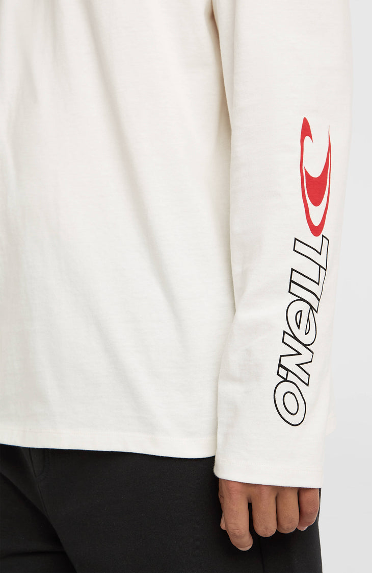 Essentials 90s Logo shirt met lange mouwen | Snow White