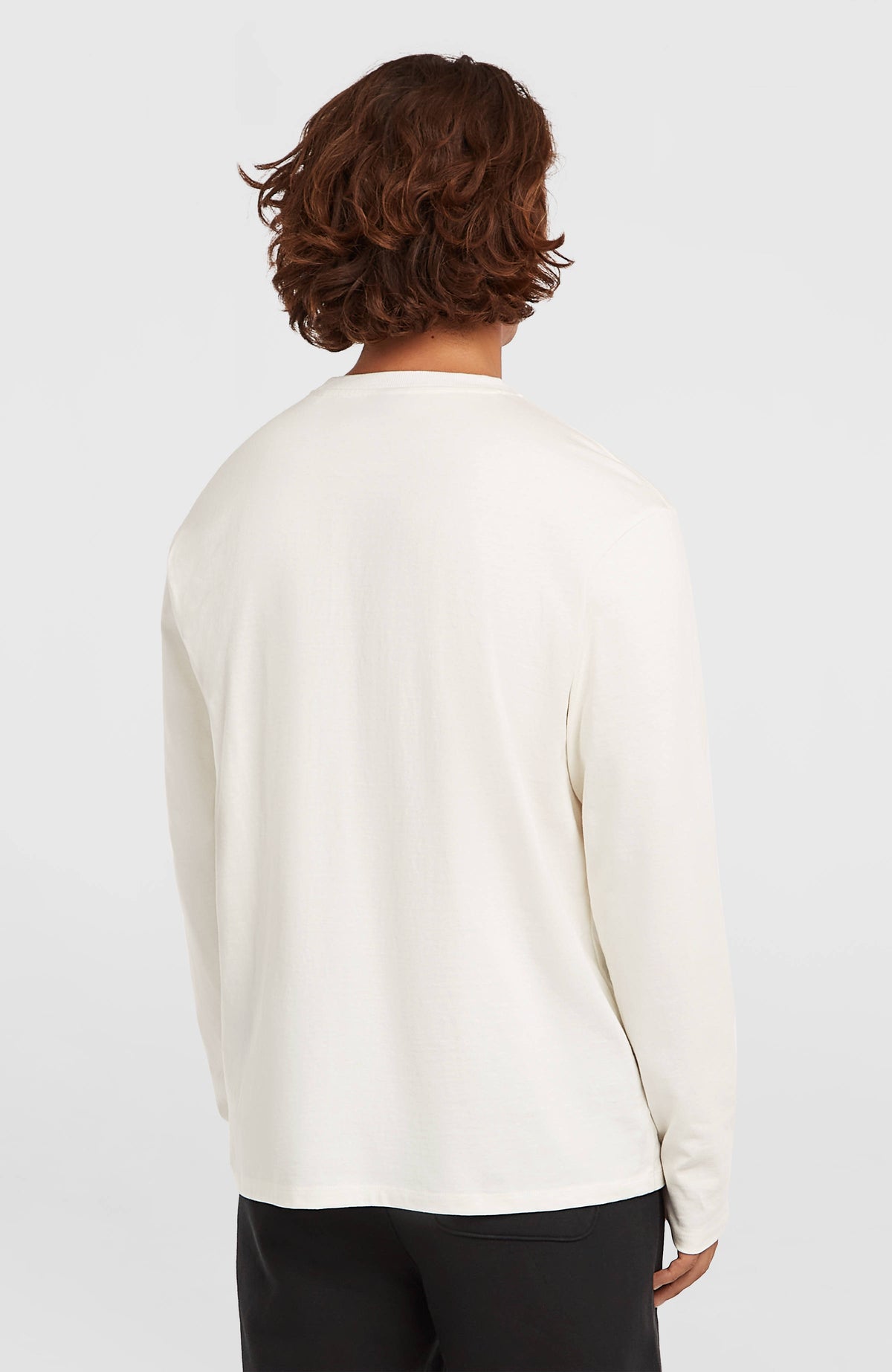 Essentials 90s Logo shirt met lange mouwen | Snow White