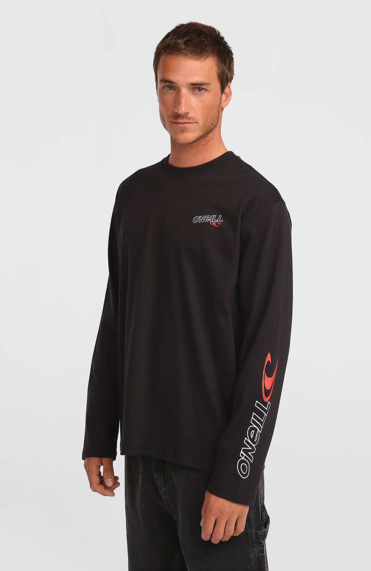 Essentials 90s Logo shirt met lange mouwen | Black Out