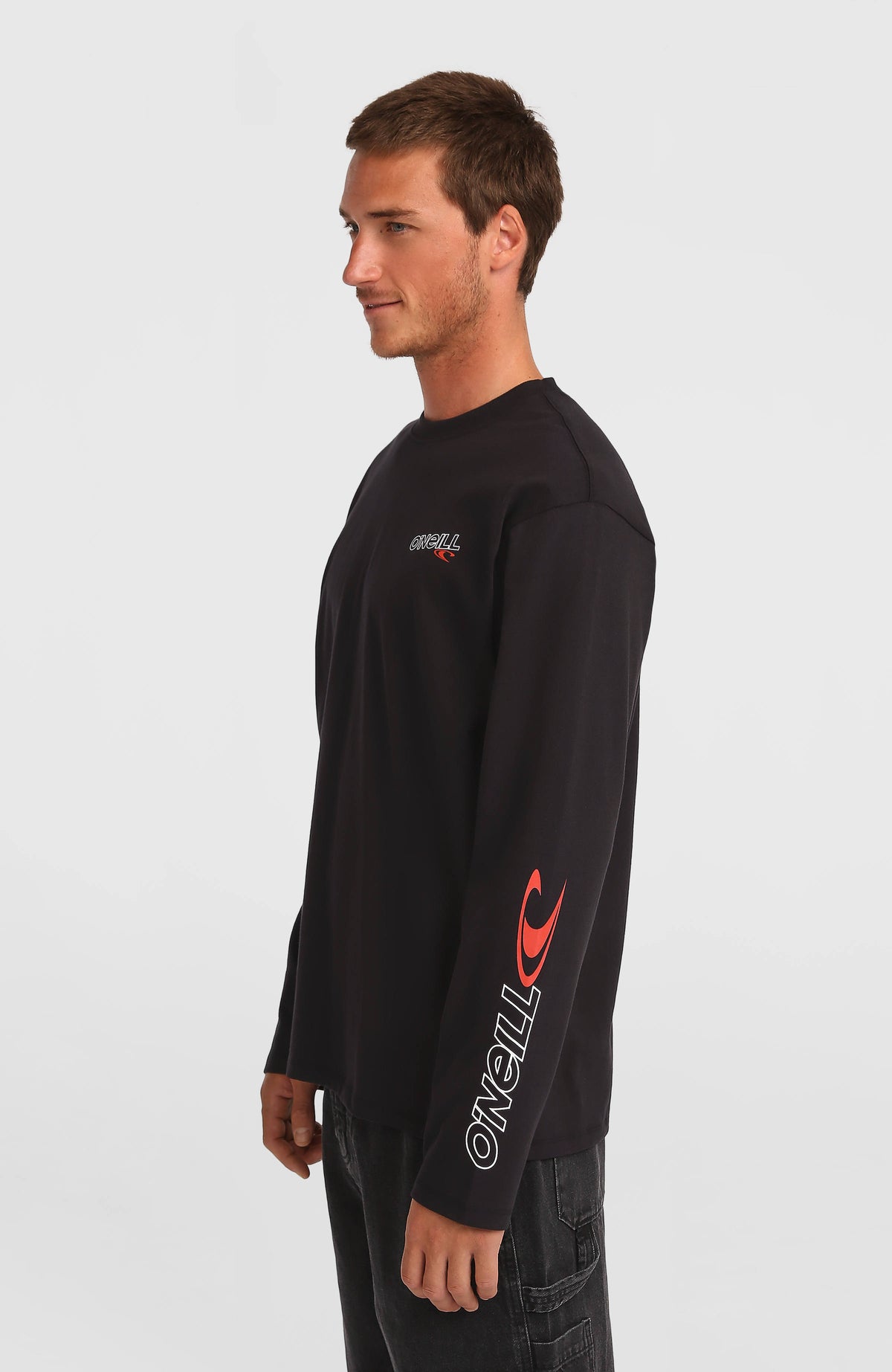Essentials 90s Logo shirt met lange mouwen | Black Out