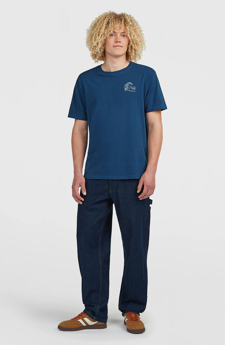 O'Riginals Retro Back-Print T-shirt | Regal Blue