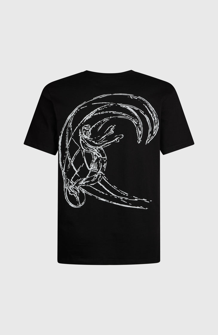 O'RIGINALS BACK PRINT T-SHIRT | Black Out